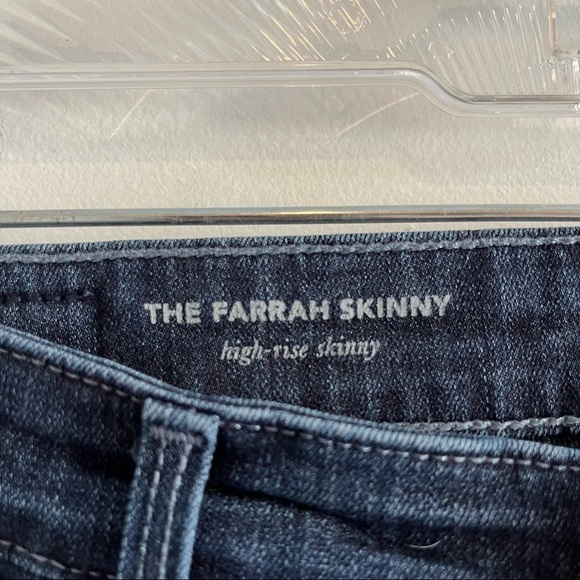 Anthropologie The Farrah High Rise Skinny Medium Wash Jeans Size 27 - Picture 6 of 7